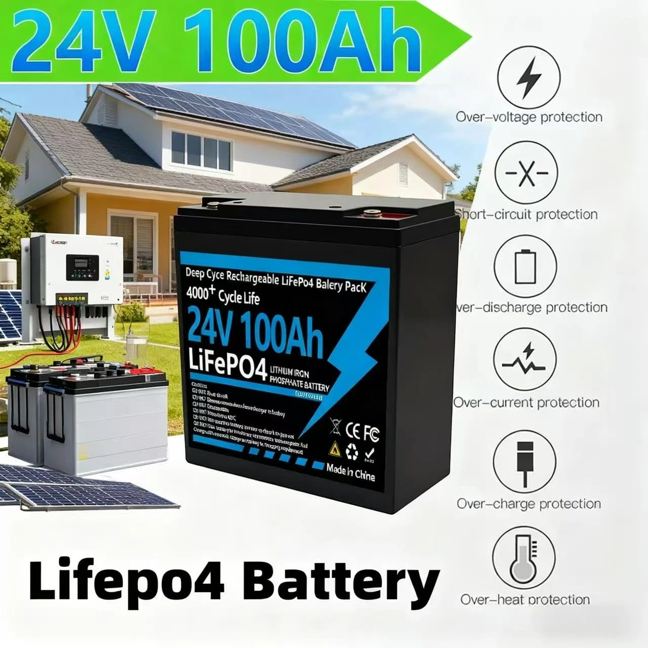 Lifepo4 Battery 24V… - image