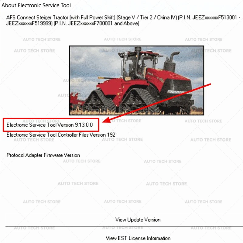 لبرنامج أدوات الخدمة الإلكترونية CNH (EST 9.13 Up1 EST 9.12 Up5 Level الهندسة) + المنشط + الإجراءات التشخيصية Unexpire
