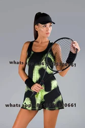 Vestido Tenista Feminino Neue Sleeveless Strand Tennis Kleid Mit Shorts Sets Sommer Volleyball Golf Fitness Komfort Tennis Rock