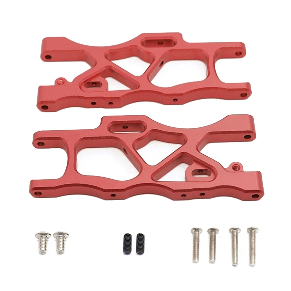 2Pcs Metal Rear Lower Suspension Arm Swing Arms for ARRMA Mojave 1/7 6S 4WD BLX RC Truck Car Upgrade Parts,Red