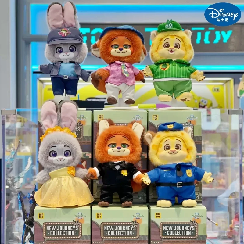 

Новая Оригинальная Коллекция Disney Zootopia 2: Новые Приключения — Виниловые Фигурки Джуди и Ник в Слепой Упаковке для Декора Стола, Идеальный Подарок на Праздник