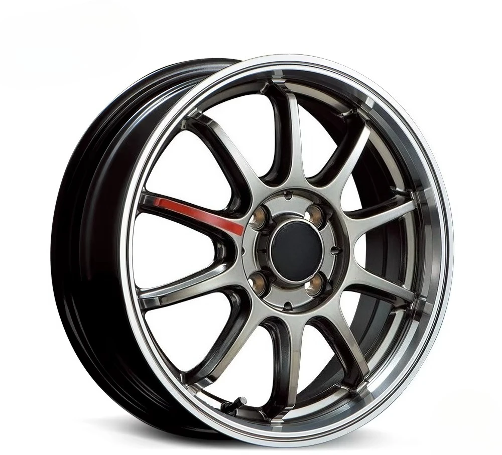 Authentic 10-spoke 3D Effect Forged Aluminum Alloy Wheels Rims for RAYS MID RACING R10 Sporty Racing Style for VW Suzuki