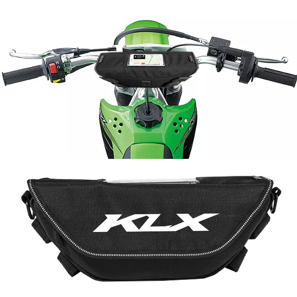 For KLX KX 110R 230 230sm 300 300SM 140R 230R 300R Waterproof motorcycle handlebar travel navigation bag