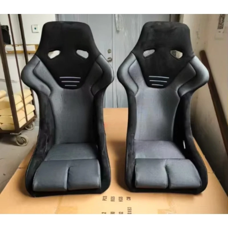 Black Red Adjustable Racing Seats Convertible Suede Modified Car Seats  Racing Seats Carbon Fiber