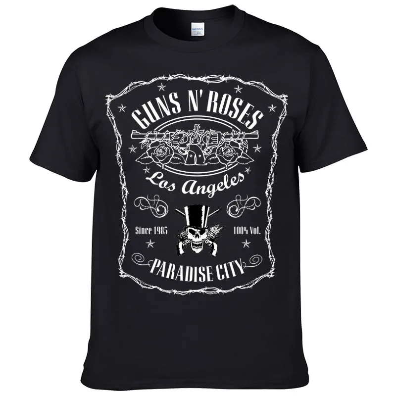

Metal Rock Band T-shirt GNR Pour Hommes Été T-shirt Imprimé 100 % Coton Street Hip Hop Top