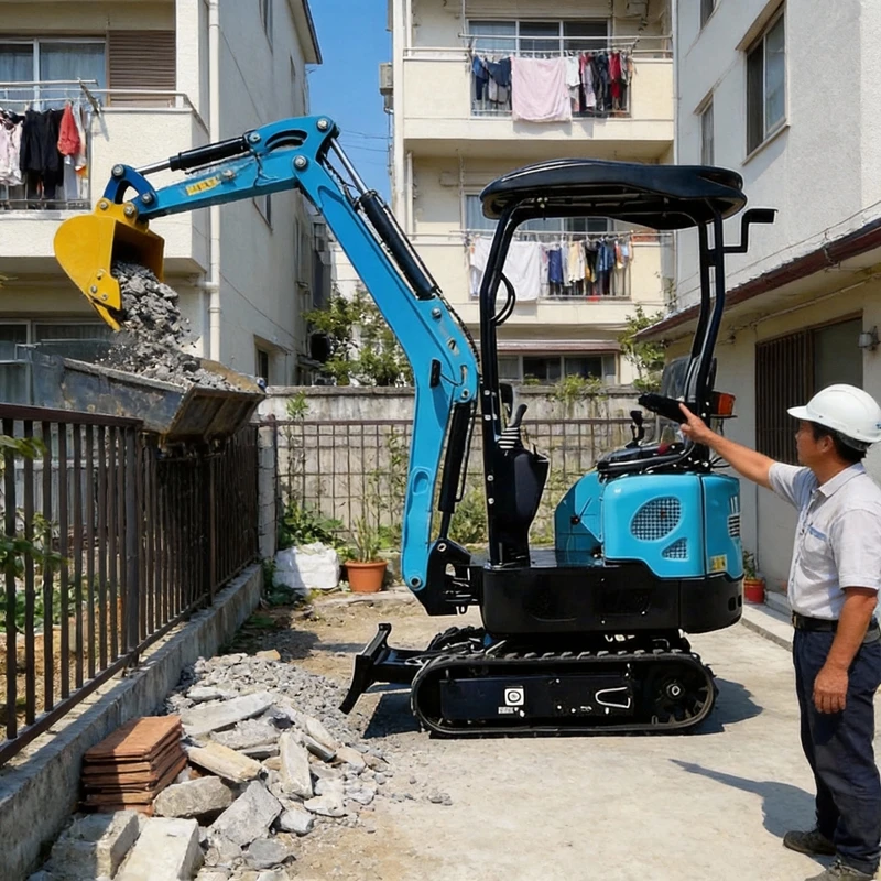 

Мини-экскаватор 1,0 тонны с двигателем YANMAR, стандарт EPA/Euro 5, для сельского хозяйства и строительства, дизельный, с инструментами Kubota.