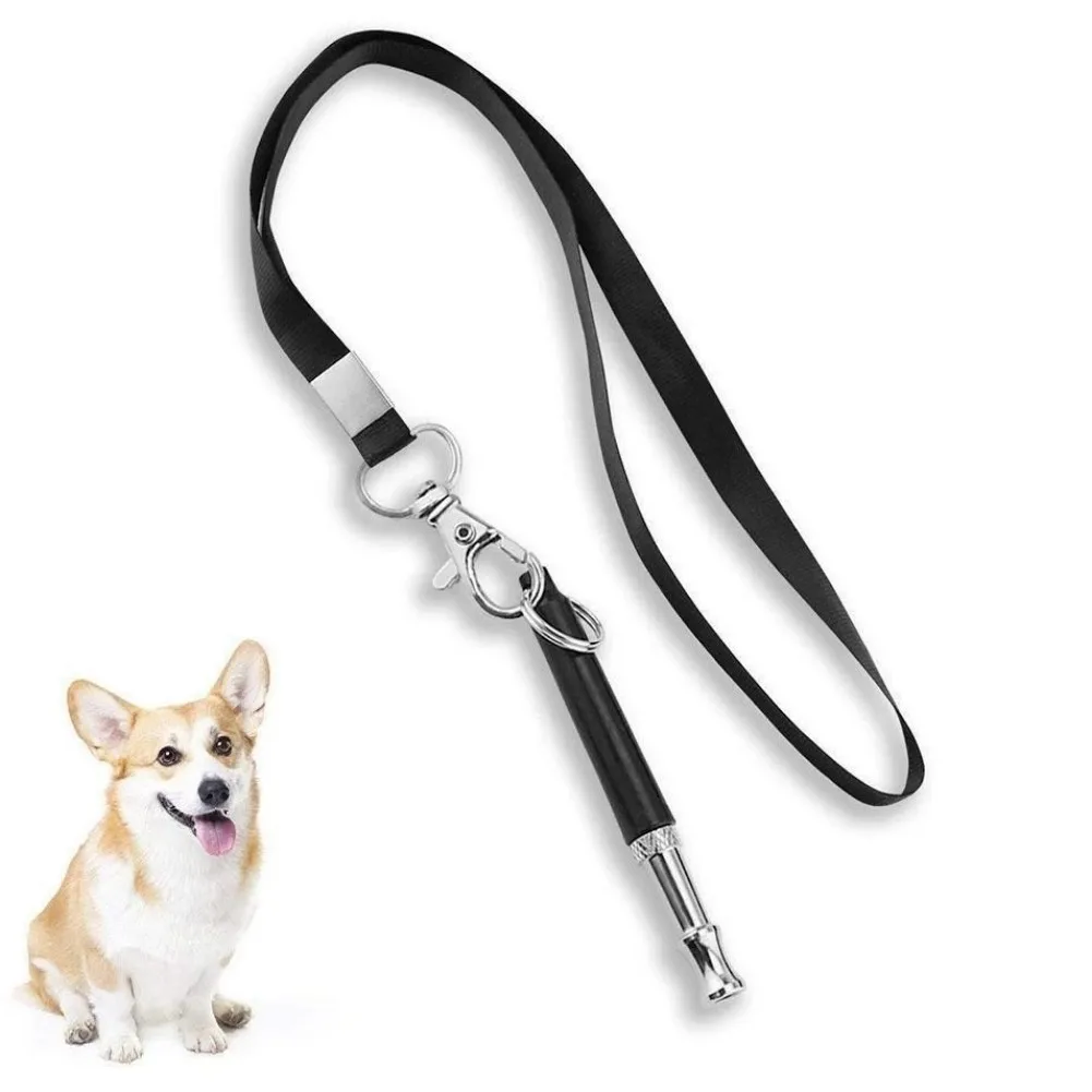 

Pet Training Flute Ultrasonic Dog Whistle 8cm with Hanging Rope Training Supplies