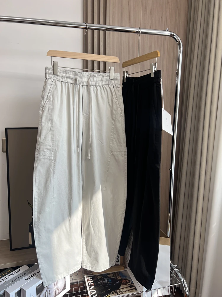 

Simple Casual Sle Men's Spring Summer Faionable All-Match Dstring Wide Leg Sports Leisure Pants 3D Tailoring Breathable