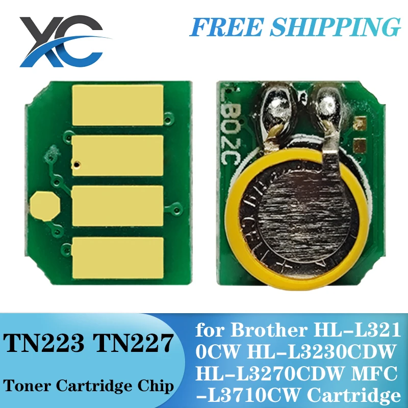 TN223 TN227 TN243 TN247 TN253 TN257 TN233 TN237 Toner Chip for Brother HL-L3210CW HL-L3230CDW HL-L3270CDW MFC-L3710CW Cartridge