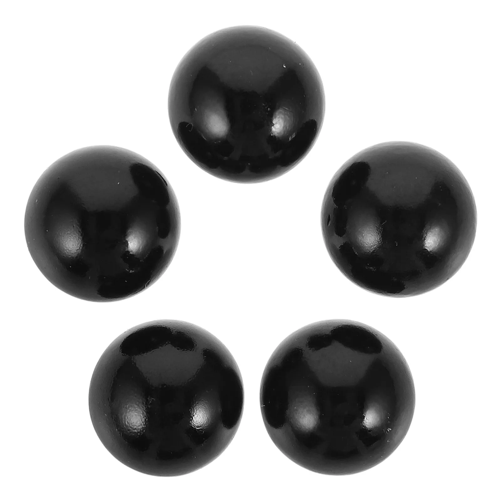 

5Pcs Pinball Machine Balls Replacement Black Plastic Smooth Gameplay Fast Launch Speed Pinball Game Accessories Full Size