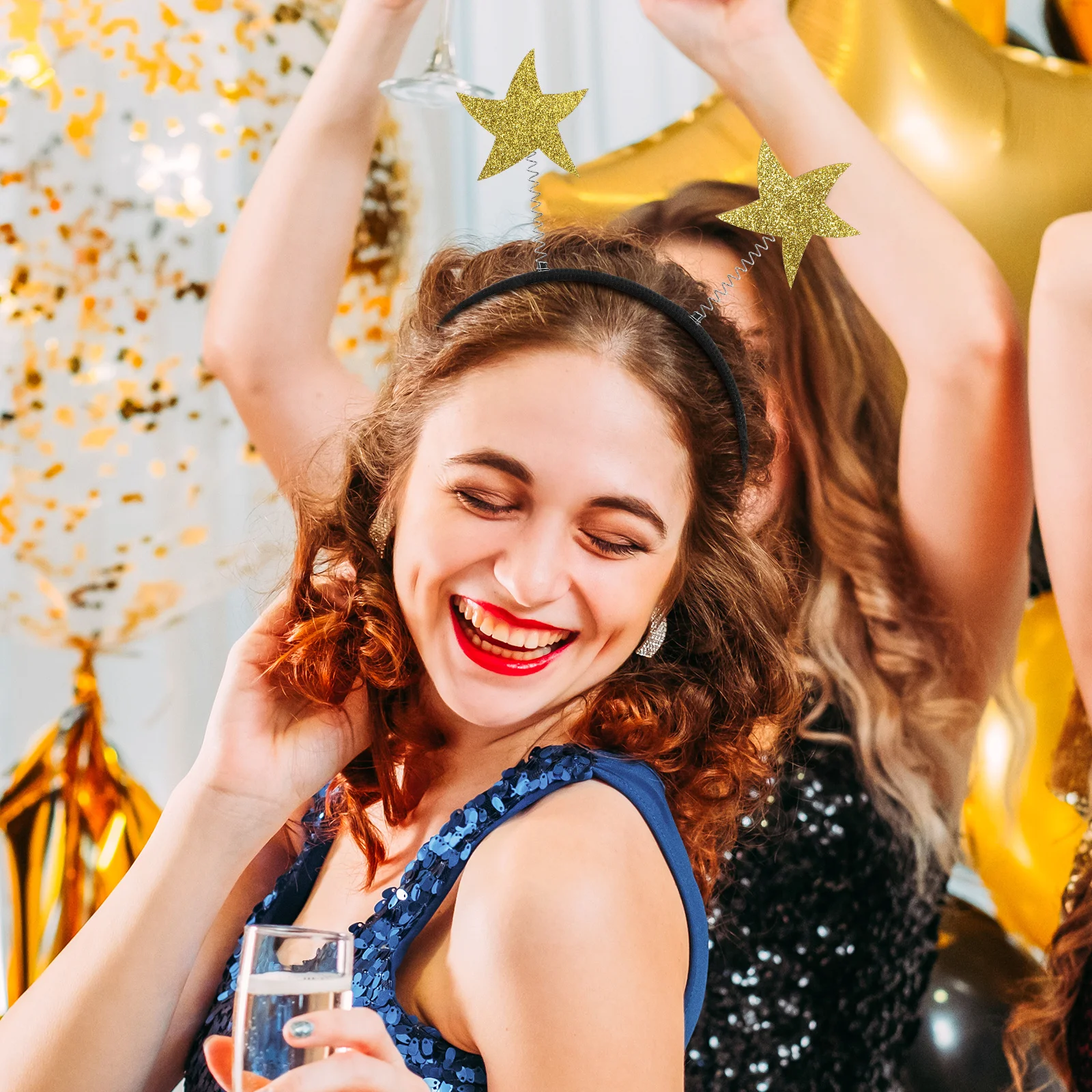 3 stks Glitter Hoofdtooi Lichtgewicht Haarhoepels Voor Feest Verjaardag Foto Props Haaraccessoires Feestartikelen