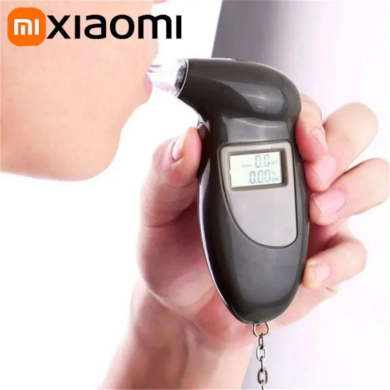 Xiaomi Portable Digital Display Alcohol Detector Breathalyzer Police Alcotester Backlight Lcd Display Breathlyzer Alcohol Tester