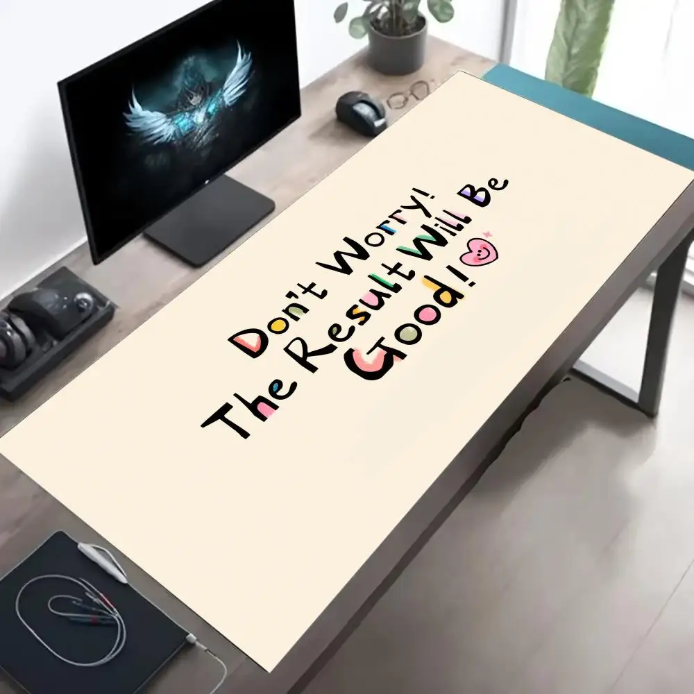 Positive Yourself Design Mouse carpet Pad Large XXL Gaming Rubber mouse Lock Desk mini PC Mat Computer laptop Gamers work office