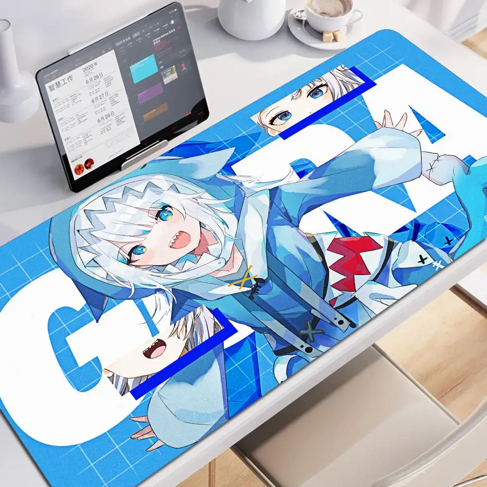 

Kawaii Girl Hololive Gawr Gura Mouse Pad Office Game Carpet Mouse Mats Gamer Rug Desk Accessories Computer Table Pad PC Mousepad