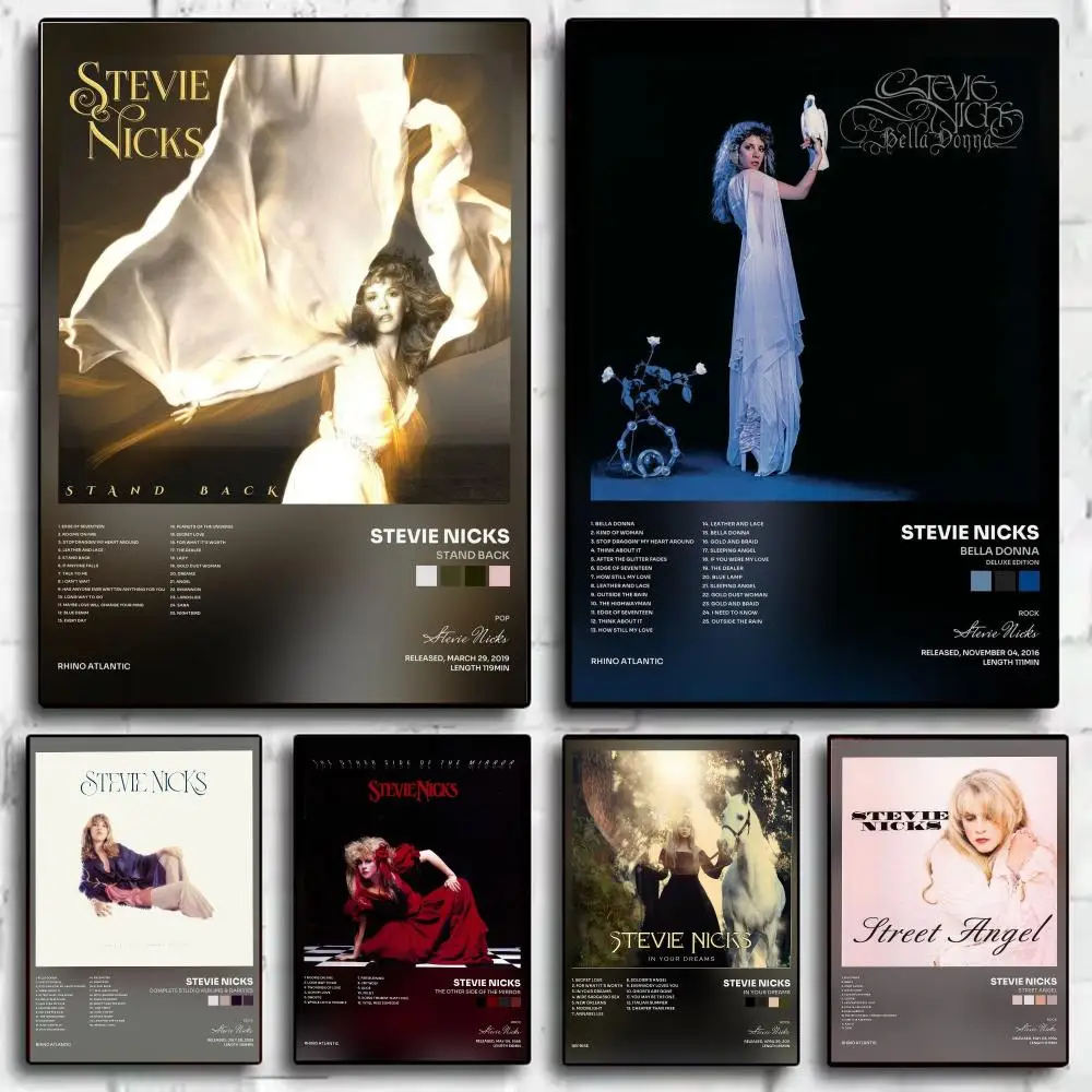 Singer S-Stevie Nicks Poster Decorative Wall Art Print Poster Room Decoration Bedroom Home Office Gift Idea