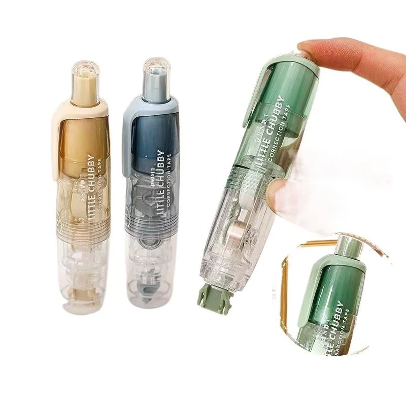 Cute Dots Glue Tape Double-Sided Adhesive Roller Pushable&Refillable For Kids Girls DIY Photo Album School Stationery Supplies