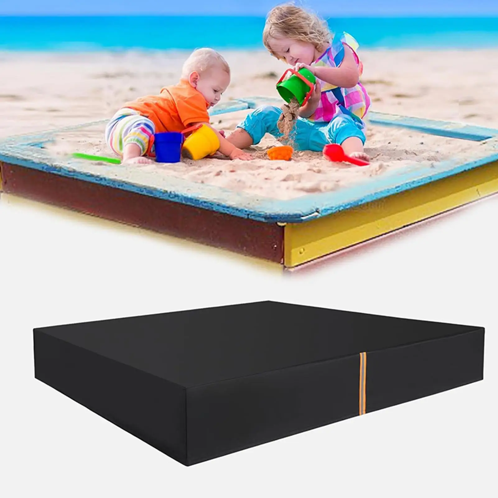 

Крышка песочницы 210D ткань Оксфорд водонепроницаемый защитный навес для ямы уличный деревянный чехол для песочницы для патио, заднего двора, сада, двора