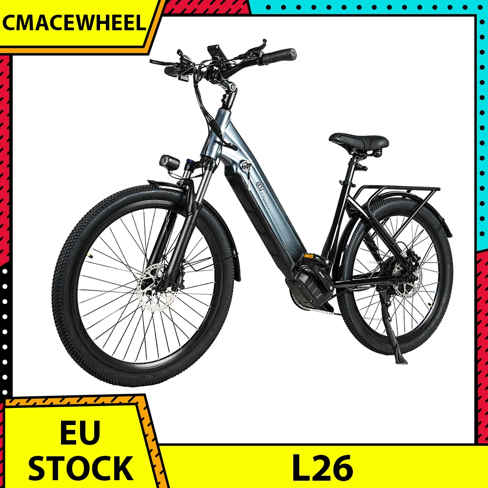 CMACEWHEEL L26 Electric Bike 500W Motor 48V 17Ah Battery 26 inch Tire 45km/h Max Speed 100km Max Range Hydraulic Oil Disc Brakes