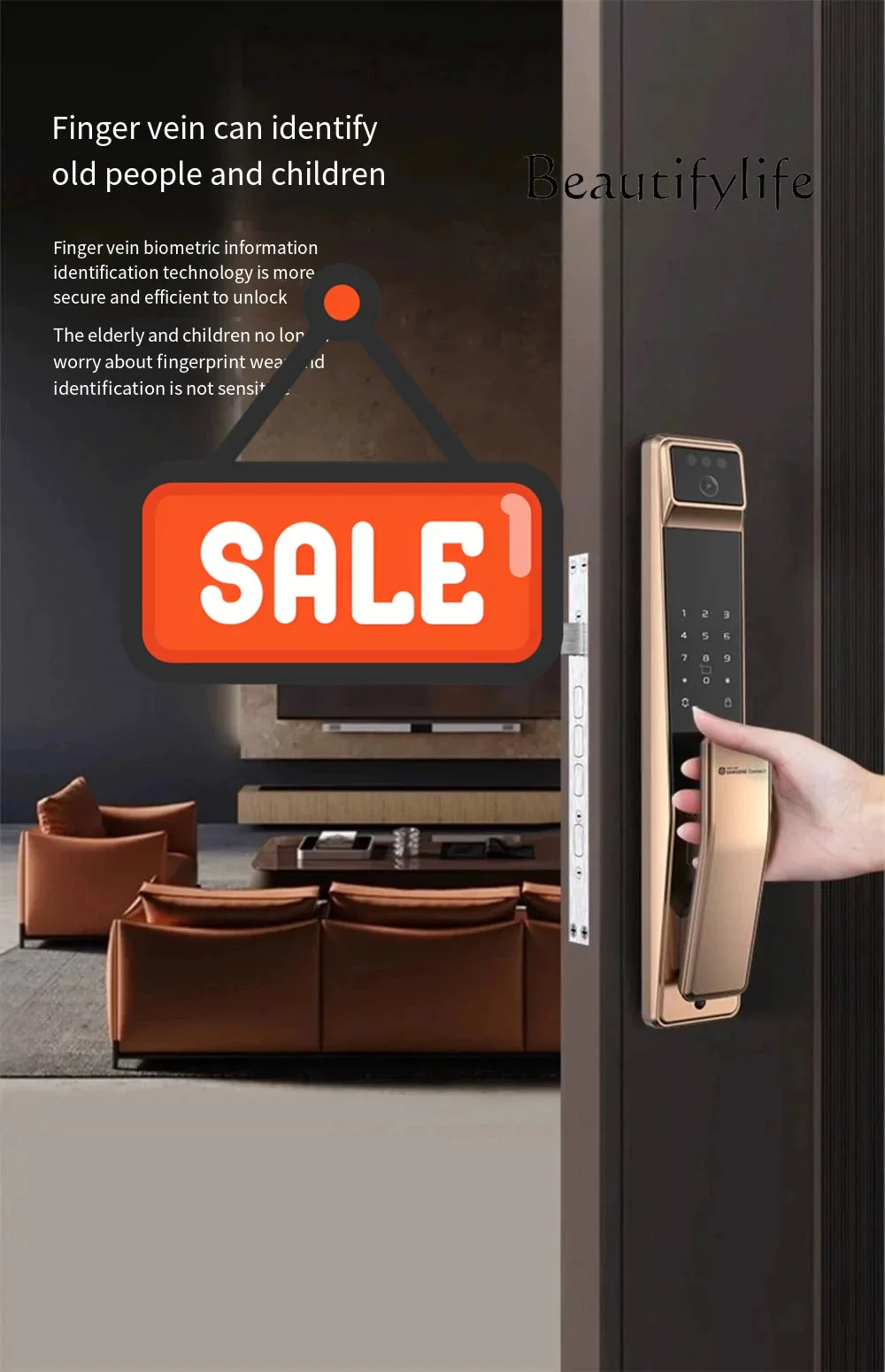 

Электронный замок Cc P30max с поддержкой Smart Thing App, распознаванием отпечатков пальцев, 3D-распознаванием лиц, дверной звонок с камерой, умный цифровой замок