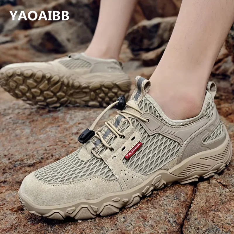 

Мужская обувь мягкая легкая сетчатая повседневная обувь мужская кроссовки Tenis hombre wading туфли, прогуливаясь с вождением.