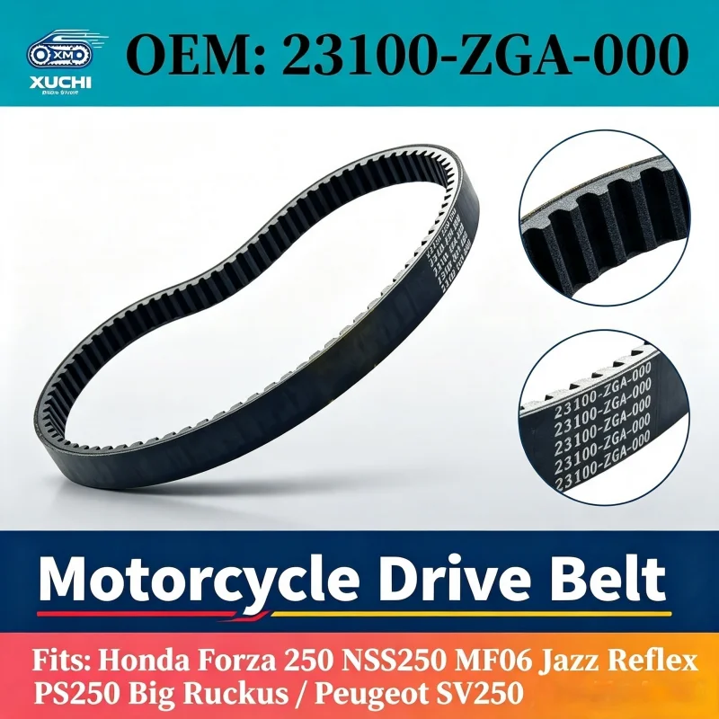 23100-ZGA-000 Motorcycle Drive Belt For Honda Forza 250 NSS250 MF06 Jazz Reflex PS250 Big Ruckus Peugeot SV250 Piaggio X9