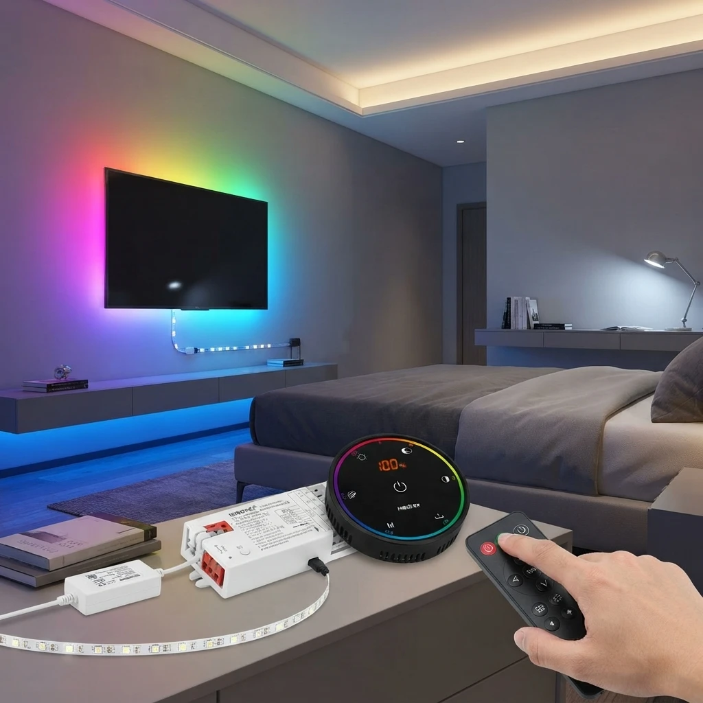 Miboxer K6 S2W+ S2 E3-WR 3in1 Smart WIFI+2.4GHzRF Tuya APP Voice Control Dimmer RGB RGBW RGBCCT LED Strip Controller view 2