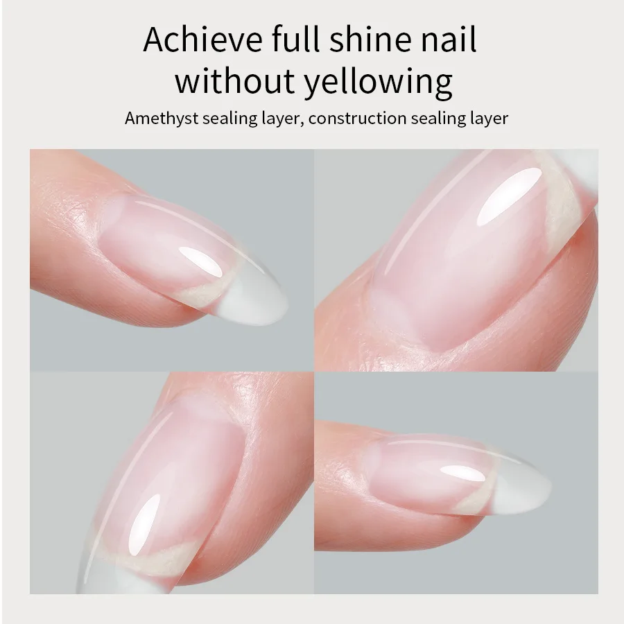 Capa superior de diamante 20g para gel polish, refuerza y prolonga la duración, esmalte UV removible, alto brillo, gel de construcción 4
