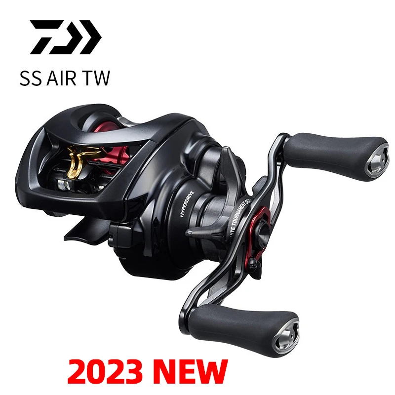 

2023 NEW Original DAIWA SS AIR TW Fishing Baitcast Reel 8+1BB Drag 3.5KG Gear Ratio 8.5:1 Low Profile Ratio Made in japan