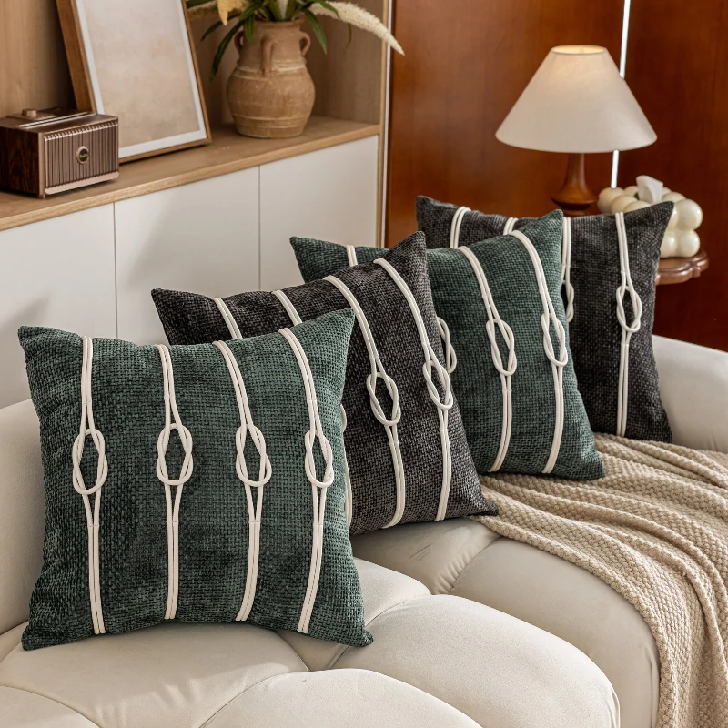 45x45CM Retro Throw Pillow Cover Nordic Minimalism Stamping Waist Cushion Cover Decor Home Decorative Pillowcase