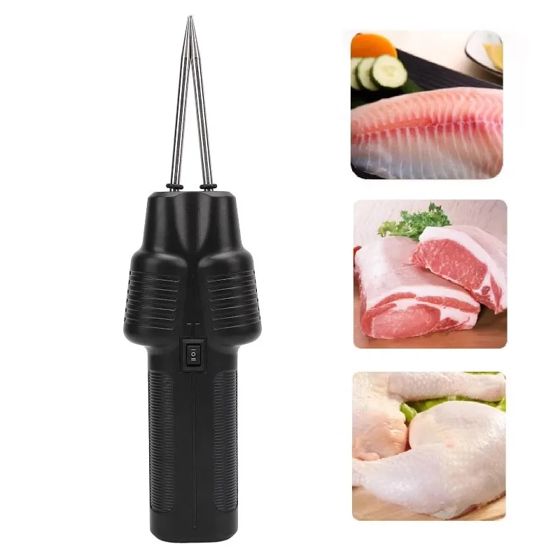 Handheld Electric Poultry Plucker for Chicken Goose Duck - Efficient Hair Removal Tool Black Color