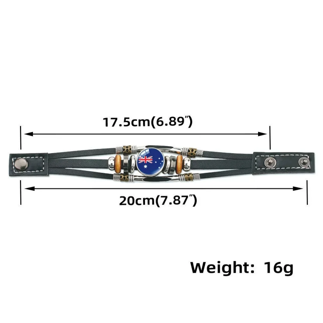 44 Years Reunion Revenge Battle! Algeria vs Austria Retro Leather Bracelet