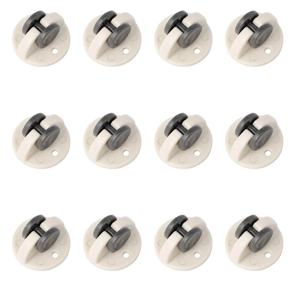 12 Pcs Stickable Pulleys Case Wheels Storage Bins Heavy Self-Adhesive Caster Rack Acrylic Glue