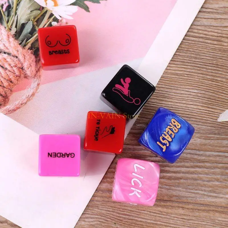 

M5TC 6 PCS Акриловый куб любовь кости в кости позиция позиции