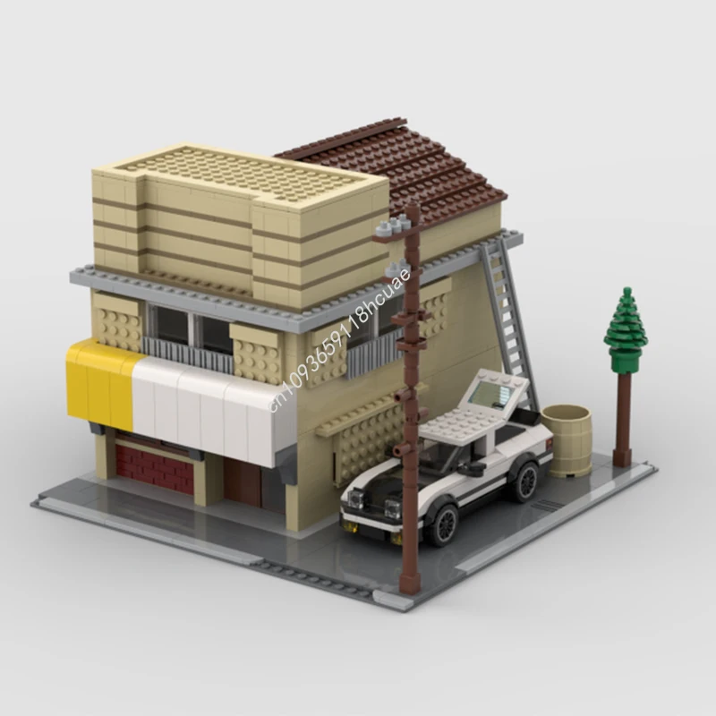 673 pçs moc edifício modular inicial d tofu loja modelo blocos diy brinquedos criativos crianças ideia aniversário presentes de natal