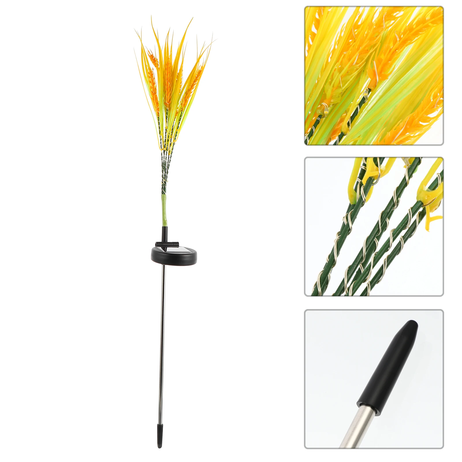 Wheat Shape Solar Light PVC Stainless Steel High Brightness LED Beads Long Life Decorative Lawn Lamp Outdoor Use Christmas