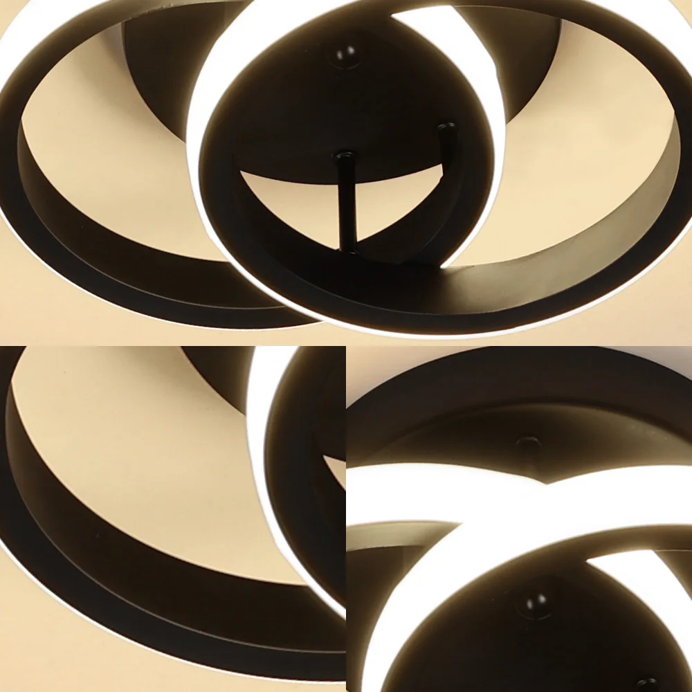 Modern Baked Enamel Finish LED Ceiling Lamp 3 Color Temperature Corridor Lights Balcony Lamps Bedroom Living Room 110V-240V