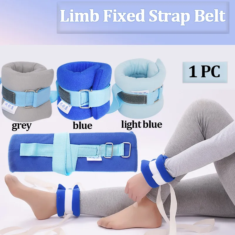 Medical Limb Restraint Strap Bedridden Patient\'s  Wrist Ankle Restraint Belt Stretcher Fixation Belt Rehabilitation Binding Belt