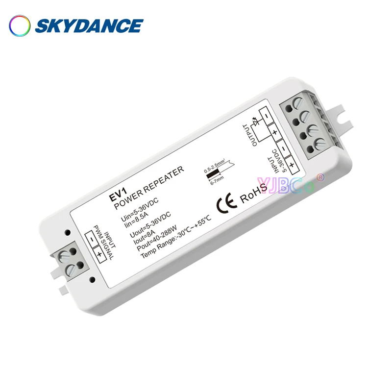 Skydance Single color/Dual color/RGB/RGBW LED Strip Light Power Repeater 1CH 2CH 3CH 4CH signal Light tape Dimmer 5V 36V 12V 24V