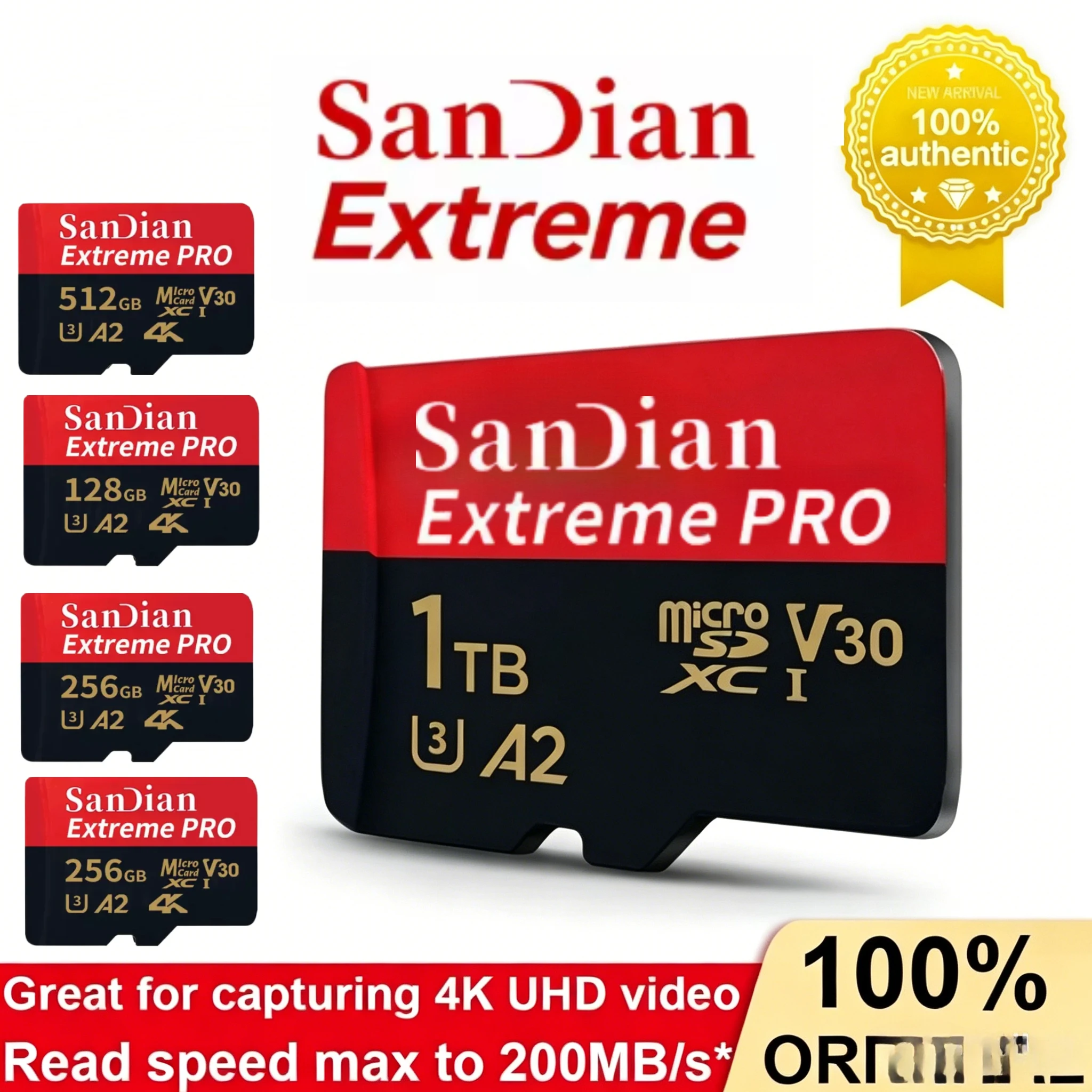

2026 New memory card 1TB 512GB Portable micro tf sd card 128GB 256GB micro tf sd High Speed U3 mini TF card For Phone/Camera/mac