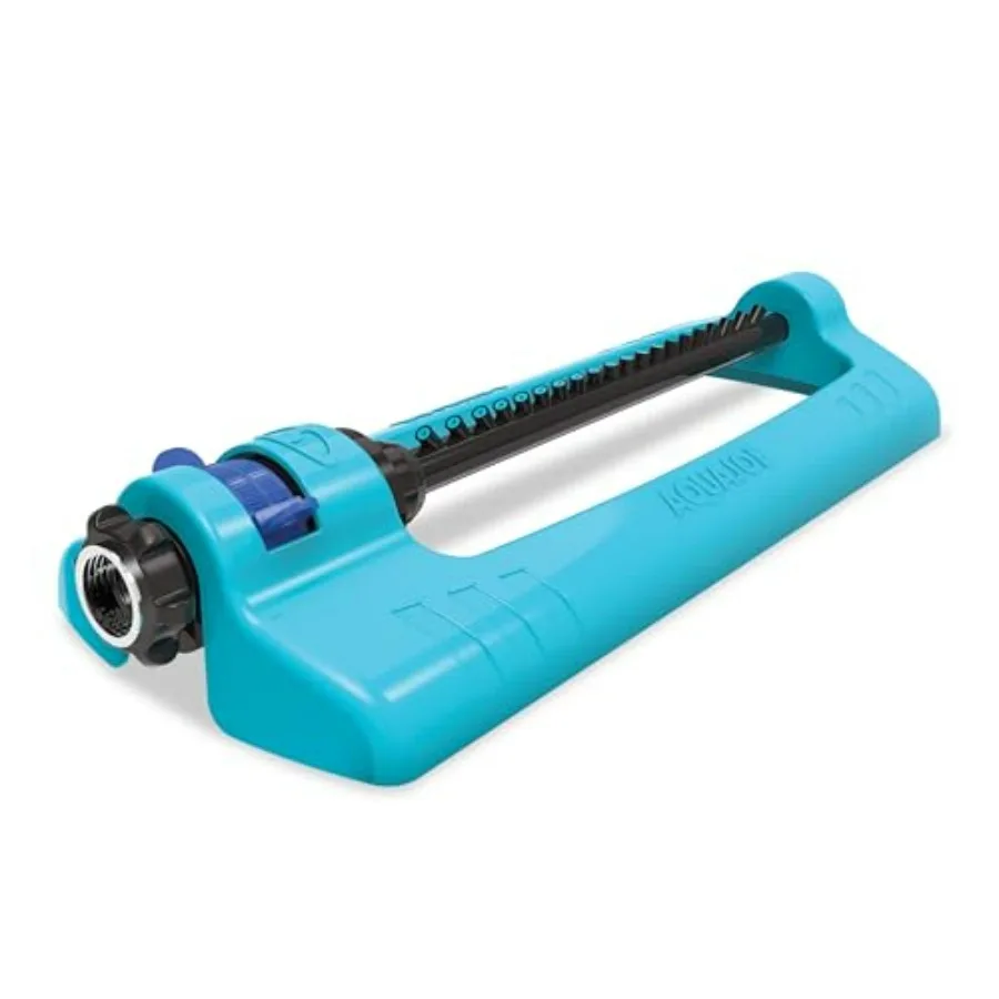 

Oscillating Sprinkler with Adjustable Spray, 20 Clog-Resistant Nozzles, Metal Base and 4400 Square Feet Coverage, Compatible wi