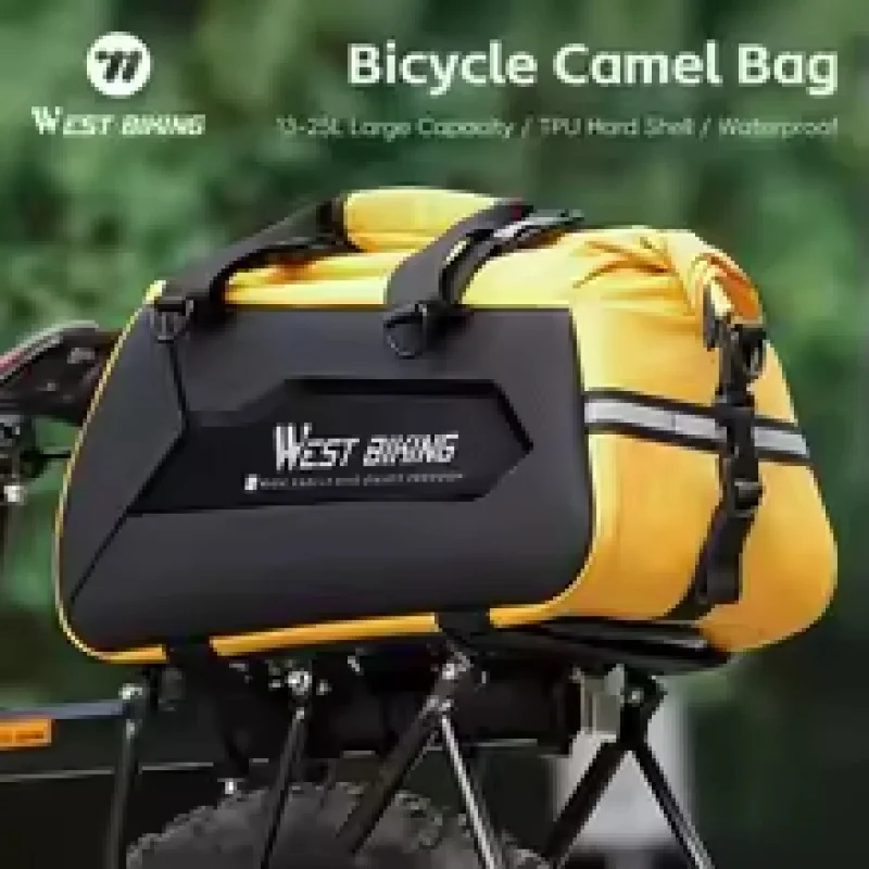 

Велосипедная сумка Camel WEST BIKING 13-25, большая вместительная электрическая складная сумка на заднее сиденье для MTB велосипеда, велосипедная водонепроницаемая сумка Camel