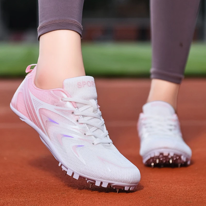 Scarpe professionali per atletica leggera Scarpe da ginnastica chiodate per uomo e donna Scarpe da competizione per pista traspiranti Scarpe da ginnastica da esterno antiscivolo