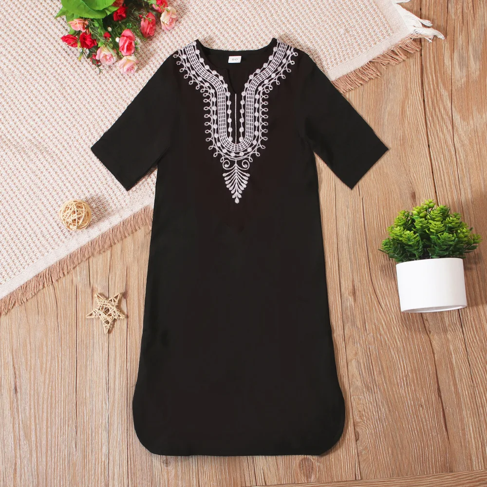 Ramadan Muslim Children Dress Jubba Thobe Turkey Boys Black Red Kaftan Islam Dubai Morocco Middle East Eid Arab Kids Prayer Robe