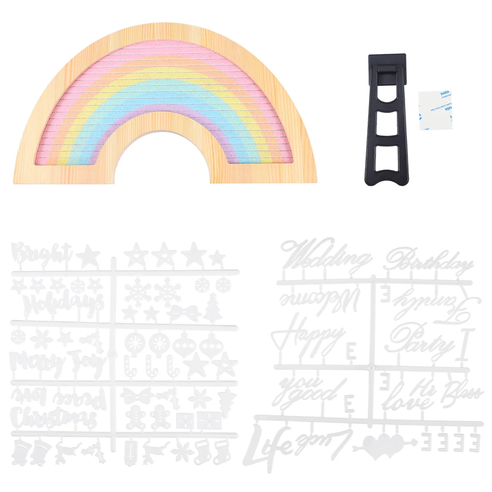 1 Juego de tablero de mensajes de fieltro, marco de letras decorativo de Color fresco, tablero de letras DIY, decoración de mensajes para el hogar, tableros de letras DIY