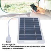 Portable Solar Panel Monocrystalline Silicon USB Solar Charging Panel for Outdoor RV Camping Hiking Solar Panel USB Solar Panel