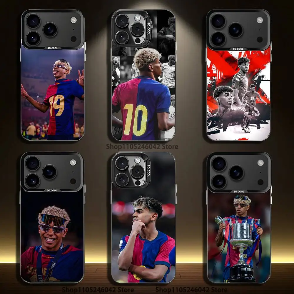 

L-Lamine-es Football Y-Yamal-ls For Black Candy Matte Cover iPhone 17,16,15,14,13,12,11,Mini,Pro,E,SE4,XS,MAX