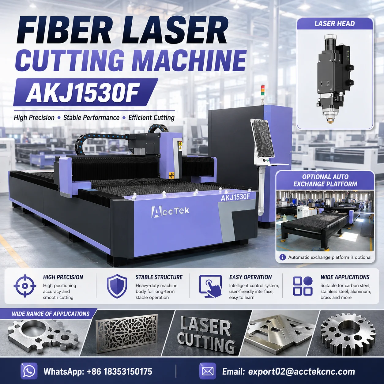 Europe CE 3015 Size Fiber Laser Metal Sheet Cutting Machine Raycus CNC Laser Cutter High Precision with Bochu Controller