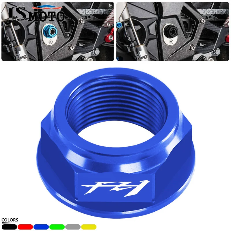 

For YZF-R1 FZ8 FZ6 fazer600 FZ1 FAZER1000 yzfr1 Motorcycle Accessories CNC Swing Arm Pivot Shaft Nut Screw Bolt Protection Cap