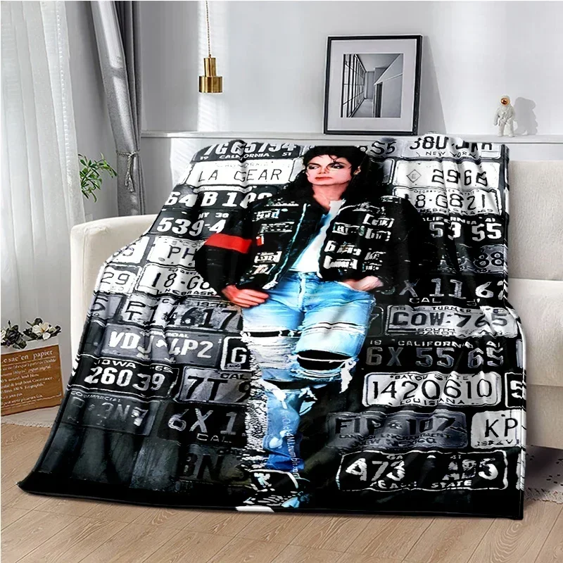 

Michael J-Jackson Blanket Super Soft high quality Blanket for Travel Bedding Couch Hiking Bed comfortable Blanket Birthday Gift
