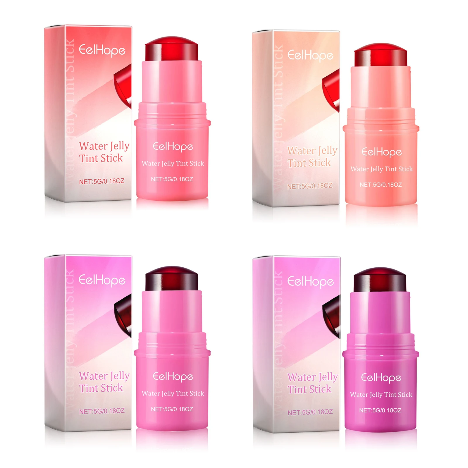 Blush vara geléia textura mesmo coloração iluminar o tom da pele decorar contornos faciais hidratação profunda refrescante brilho labial vara